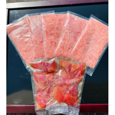 【湘南藤沢発】冷凍ネギトロ(200g×5袋)&冷凍漬けマグロ切り落し(200g×2袋)セット