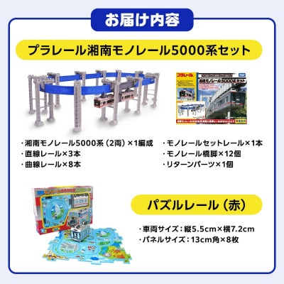 湘南モノレールプラレール+パズルレール(赤)_I