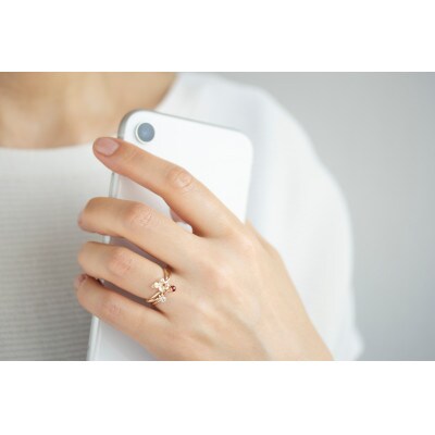 K10 Strawberry ガーネット トパーズ Ring(13号)