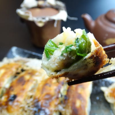 藤沢ブランド『みやじ豚』使用の肉汁飛び出す『みやじ豚のしそぎょうざ』(しそ餃子、ニンニク不使用)