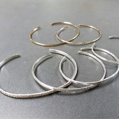 湘南藤沢 彫金 テクスチャーバングル制作 体験教室 体験チケット 1名様