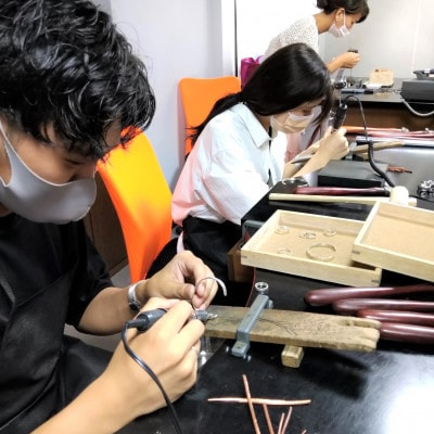 湘南藤沢 彫金 バングル制作 体験教室 体験チケット 2名様