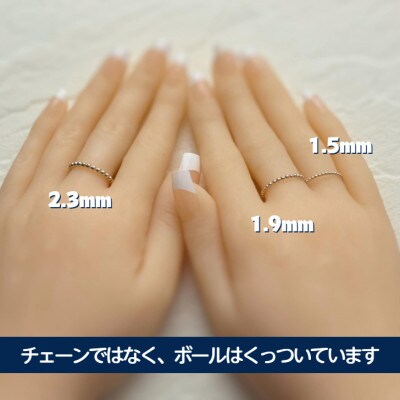 K14GF ボールワイヤー(1.9)リング P3～30号 マイナスサイズ対応 ご希望サイズで制作