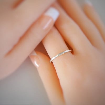 シルバー テクスチャーリング(華奢リング)P3～30号 マイナスサイズ対応 ご希望リングサイズで制作
