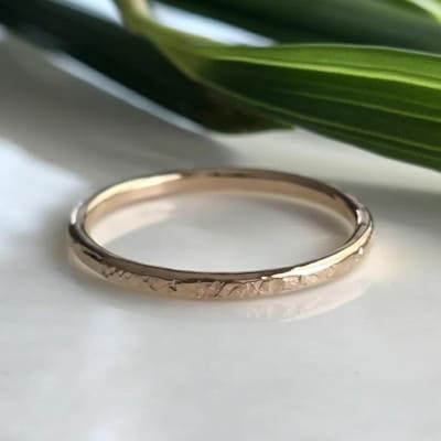 K14GF テクスチャーリング P3～30号 マイナスサイズ対応 ご希望のリングサイズで制作