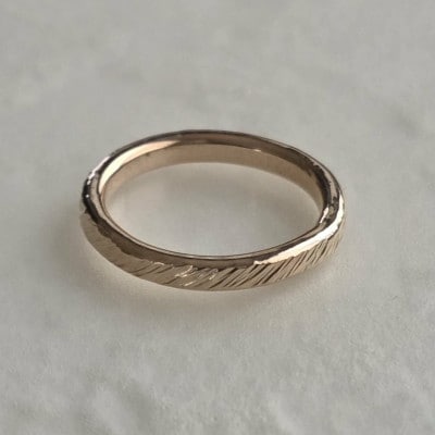 K14GF スラッシュリング  P3～30号 マイナスサイズ対応 ご希望のリングサイズで制作