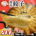 【200個!!】湘南生餃子 50個×4P 約4kg 国産ブランド豚 国産野菜使用!! ぎょうざ