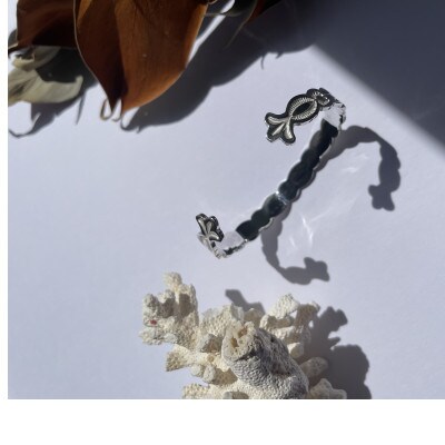Flower & Leaf Bangle　レディースМサイズ