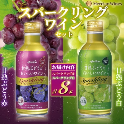 メルシャン藤沢工場　デザートワイン スパークリング(赤・白)8本セット