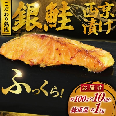 銀鮭 西京漬け　約1kg(約100g×10切)