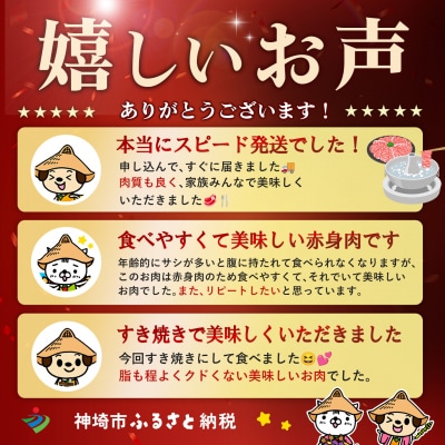 佐賀牛 モモスライス しゃぶしゃぶ・すき焼き用 800g 【A4~A5ランク】(H085245)