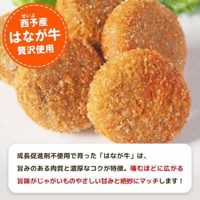 <花香牛コロッケ 計30個> オリジナル おつまみ お肉 牛肉 花香牛 国産 ころっけ