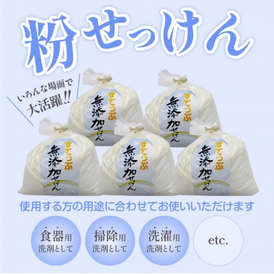 【定期便】 隔月 3回配送 無添加粉せっけんセット 5kg×3回 計15kg