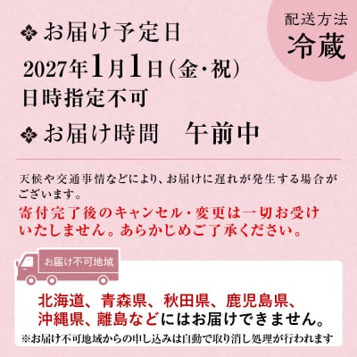 【木屋町 蘭】謹製おせち 全32品 5人前|京都 老舗寿司割烹 人気おせち