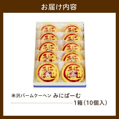 焼菓子 バームクーヘン みにばーむ 10個入り 1箱 和洋菓子の店 虎屋菓子店