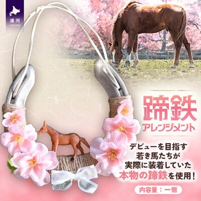 北海道浦河町産『蹄鉄アレンジメント』[50-1576]