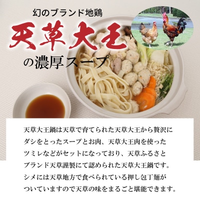 天草大王鍋セット(天草大王鶏肉・天草大王濃縮スープ・天草大王つみれ等)_S011-024