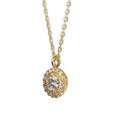 K18YG ダイヤ0.14ct 45cm ペンダント PNI-303-YG