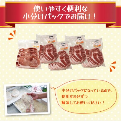北海道産豚肉・とんかつ用ロース&肩ロースすき焼き用セット  F21H-436