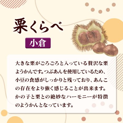 栗くらべ 3種セット(本練・小倉・抹茶)各1本 栗ようかん 栗羊羹 栗|01_krm-200301