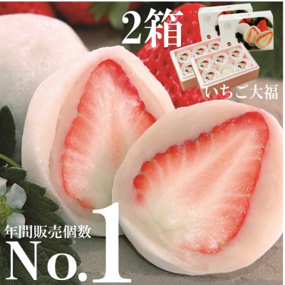 【先行予約】午前0時のいちご大福6個入2箱