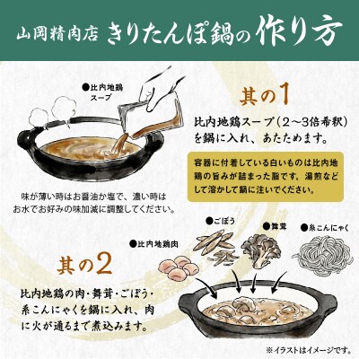 比内地鶏手造りきりたんぽ鍋20本セット(8～10人前)