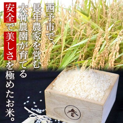 <令和8年産:大竹農園　「コシヒカリ」5kg>　米　コメ　ご飯　西予市　宇和