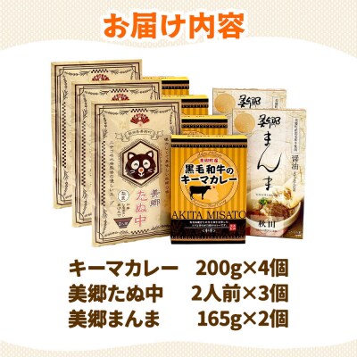 美郷ご当地グルメセット(キーマカレー、美郷たぬ中、みさとまんま)|01_amd-184301