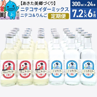 《定期便6ヶ月》ニテコサイダーミックス 300ml×24本セット 2種|01_amd-413106