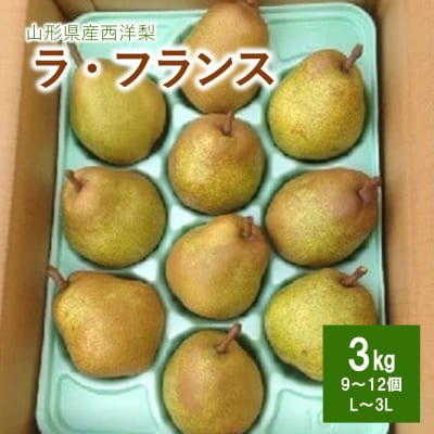 西洋梨(ラフランス)3kg　0007-2601