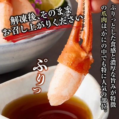 紅ズワイガニ爪肉ポーション(Mサイズ・500g) 