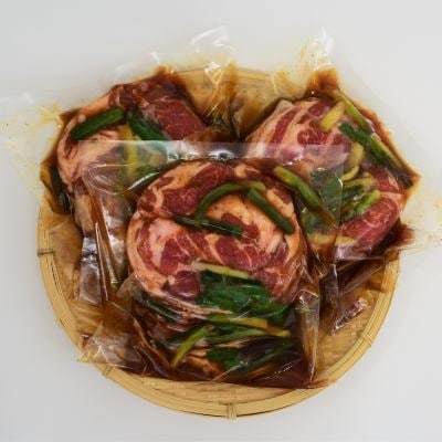 かじたの特製 行者ニンニク入り味付けラムジンギスカン(440gx3P)[11-811]