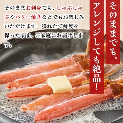 生本ズワイガニ棒肉ポーション500g
