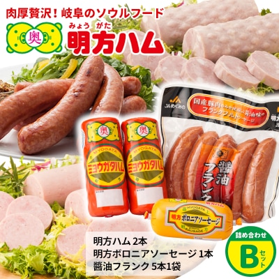 明方ハム 詰め合わせ Bセット 国産 JAめぐみの
