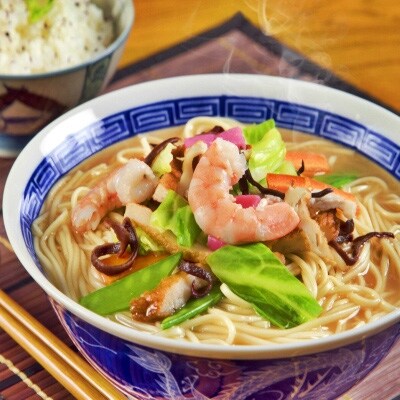 博多風とんこつ味&久留米豚骨醤油スープ　かすり化粧箱入(各8人前)×2箱【202609】