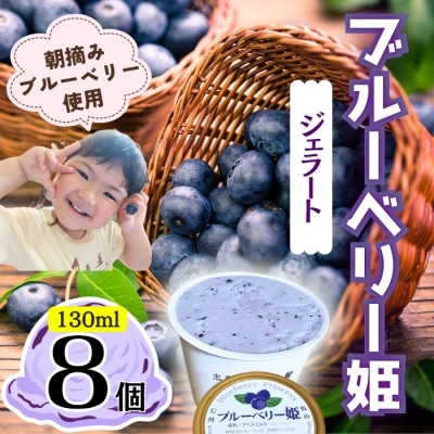 手作りジェラート ブルーベリー姫 8個 