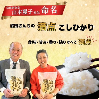 【先行予約】《 令和8年産 新米 》 沼田さんちの満点 こしひかり 精米 3kg(3kg×1袋)