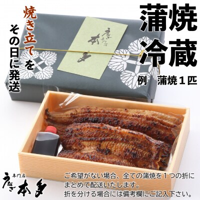 【冷蔵】国産 鰻 蒲焼《1尾》150g以上 タレ・うなぎのミニおつまみ付 ～明治37年創業「本多」～
