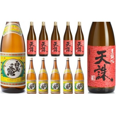 【魔王の蔵元】白玉醸造の「伝統焼酎」と「魔王の姉妹焼酎」の各6本セット 8004-2