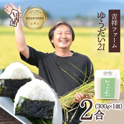 吉祥ファーム 2合キューブ×1個 ゆうだい21 300g 無洗米 令和8年産 2026年産