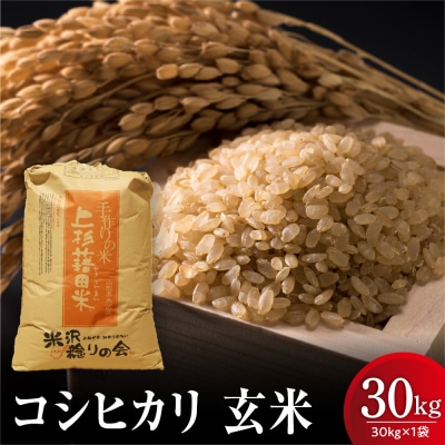 【先行予約】令和8年産 新米 コシヒカリ 玄米 30kg 栽培期間農薬 化学肥料 不使用 栽培