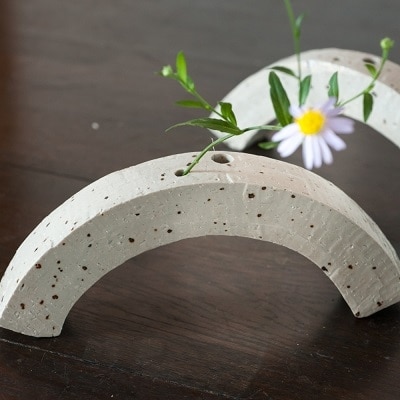 花器 アーチ 白・黒セット (H038115)