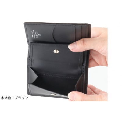 SOMES 財布 ディアマン ブラウン DM-03 二つ折り 本革 [12260605-br]