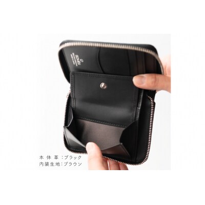SOMES 財布 ラウンド 札入れ (ブラック)DM-09 [ソメスサドル 12260761-b]