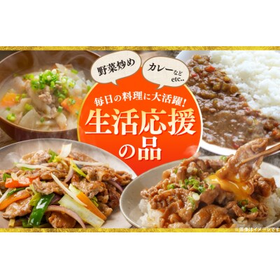北海道産 豚肉 豚こま切れ 小分け 2kg 9回 定期便 総計 18kg [12260978]
