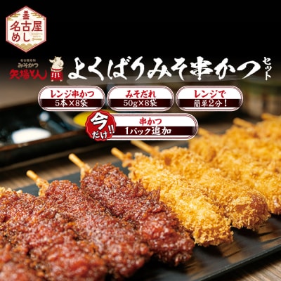 矢場とん よくばりみそ串かつセット 40本 レンジで簡単2分!