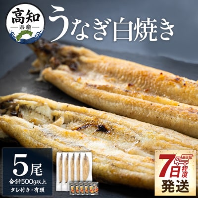 白焼きうなぎ うなぎの白焼 5尾  白焼うなぎ冷凍 国産うなぎ白焼 yw-0085
