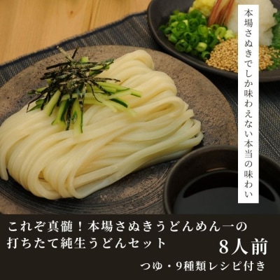 純生!これぞ真髄!本場さぬきうどんめん一の打ちたてうどんセット(8人前)【L-5】 
