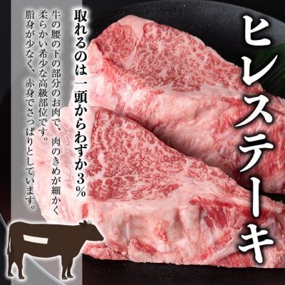 鹿児島和牛ヒレステーキ 合計300g