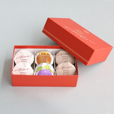ダブルクリームサンド 6個 (常温タイプ) バターサンド スイーツ 北海道 フェルムラ・テール美瑛